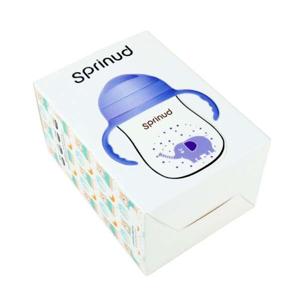 custom baby bottle breast pump paper box packaging - front view