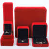 dark ring jewelry packaging box for necklace stud earrings bracelet - front view
