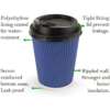 Printed bottom gusset coffee cup paper bag for branded retail and takeaway packaging
