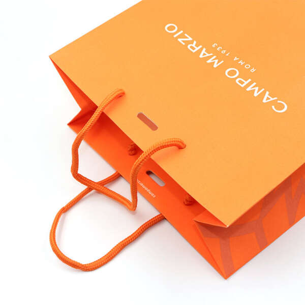 decorative easy carry fashion shopping paper bag for women clothes image 4
