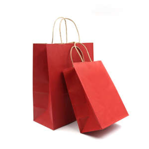 small pink luxury bracelet box gift paper bag with handles image 1