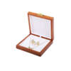 white wooden jewelry set box for stud bracelet necklace ring - product presentation