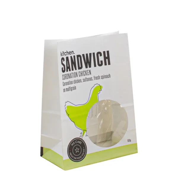 biodegradable printed kraft food bag for cookies bread popcorn view 6