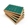 Logo solid wood tray for jewelry showroom presentation