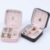 square zipper jewelry box for earrings necklace pendant ring - retail presentation