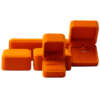 orange custom logo ring jewelry packaging box - product presentation