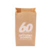 thin food grade brown kraft paper thin brown kraft take out food bag with logo printing detail