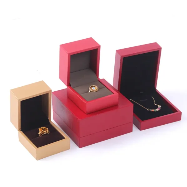custom cardboard jewelry storage box for bracelet necklace ring view 4