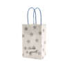 Printed green kraft craft candle gift bag for branded retail and takeaway packaging