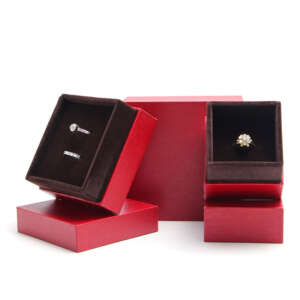 Eco-friendly printed paper jewelry set gift box