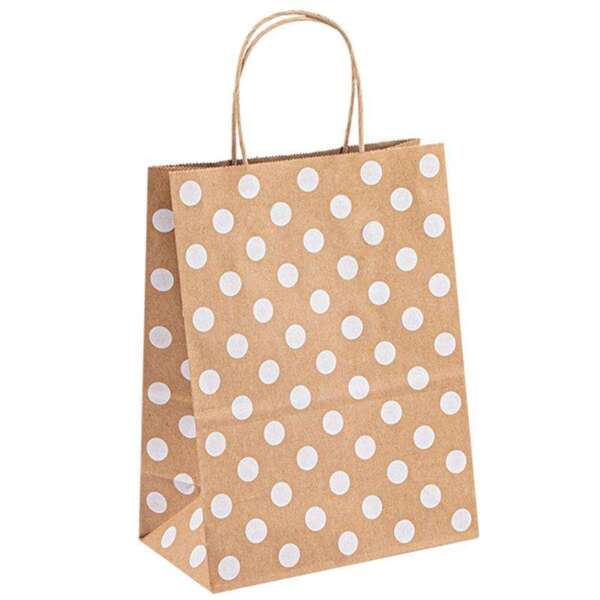 Custom disposable takeaway gift paper bag for takeaway, gifts, events, food service and light retail packaging