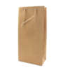 Custom wine packing gift paper bag with handle for wine bottles, gifts, retail promotions and premium beverage packaging