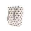 decorative purple paper gift bag for boutique retail packaging view 6