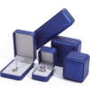 dark PU leather jewelry organizer box for bracelet necklace earring ring - product presentation