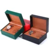 luxury PU leather travel watch box for mechanical watch packaging - product presentation