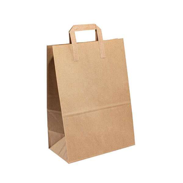 premium eco grocery paper bag with custom printed logo view 2