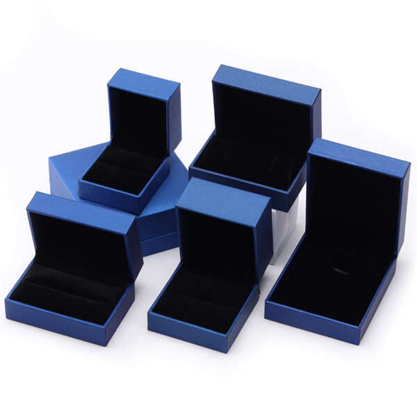 custom logo paper jewelry box for earrings necklace pendant ring - retail display