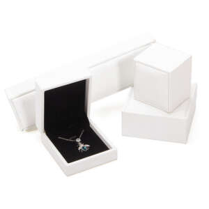 PU leather jewelry cassette packaging set with ring box view 1
