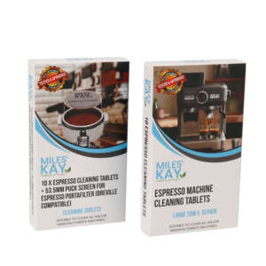 espresso machine cleaning tablets folding paper card box - front view