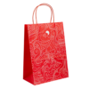 white kraft takeaway paper bag with custom logo for food service image 1