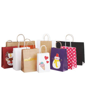 Custom kraft food clothes shopping paper bag for food, clothes, shopping, OEM/ODM retail packaging and promotional orders