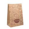 natural SOS square bottom brown kraft party treat bag view 2