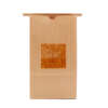 greaseproof brown white kraft food paper bag with window and tin tie image 4