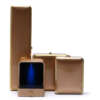 plastic spray painted square LED jewelry box for necklace ring - custom logo option