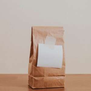 small food grade kraft coffee bean packaging bag view 2