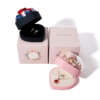 heart shaped flower jewelry gift box with packaging - gift packaging