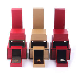 Double layer accessory storage box for jewelry packaging