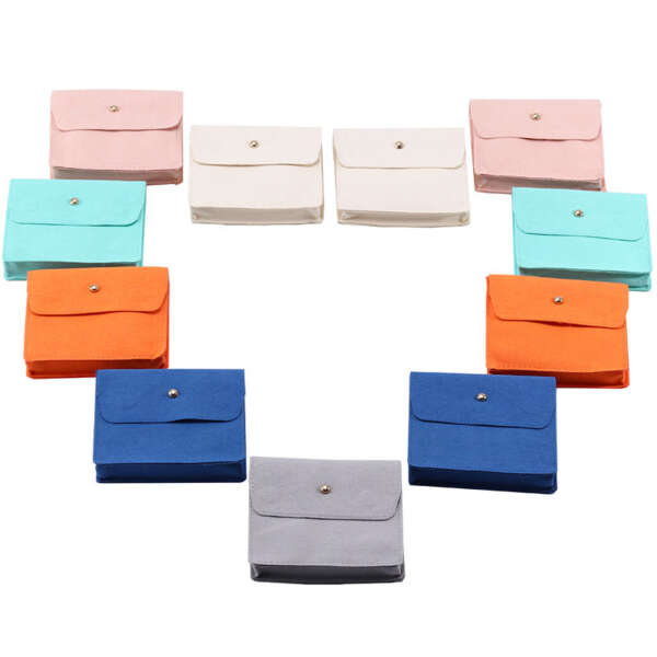 Bulk custom jewelry bags packed for export cartons