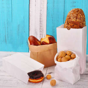 Custom restaurant food takeaway paper bag for food takeaway, restaurants, cafes and hot-selling meal packaging