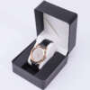 square flip PU leather travel watch box for men and women watches - product presentation