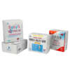 luxury gold silver healthcare cardboard box with UV stamping - open display view