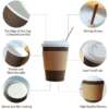 disposable paper cup and 1kg flour paper bag packaging image 3