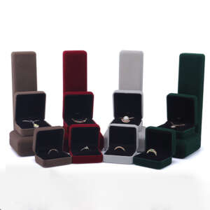 Color jewelry packaging box for luxury ring presentation