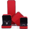 high-end custom logo leather jewelry box for necklace earrings - retail display