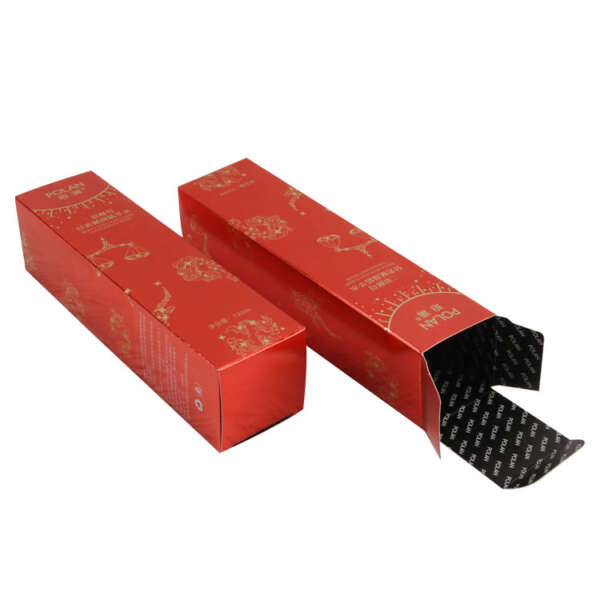 custom printed skin care makeup set folding paper carton - open display view