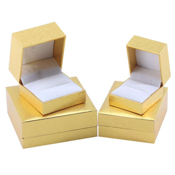 Wholesale leather paper gift box with logo option