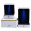 white LED square jewelry packaging box for necklace ring view 1