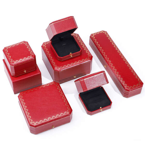 luxury paper jewelry gift box for bracelet earrings necklace ring - detail view