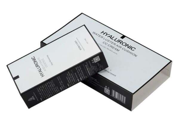 printed purple paper card sleeve for power product packaging - print detail view