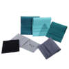 custom logo flip flannel jewelry storage gift bag - detail view