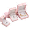 crown leather jewelry box for bracelet pendant necklace ring - front view