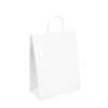 Custom recycled kraft storage bag with twisted handle for household storage, retail gifts, shopping and general packaging