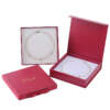 luxury cardboard paper sleeve jewelry box with ribbon - detail view