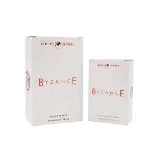 custom printed foldable perfume card paper box packaging - open display view