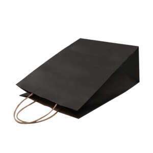 Small black craft paper wedding gift bag image 2