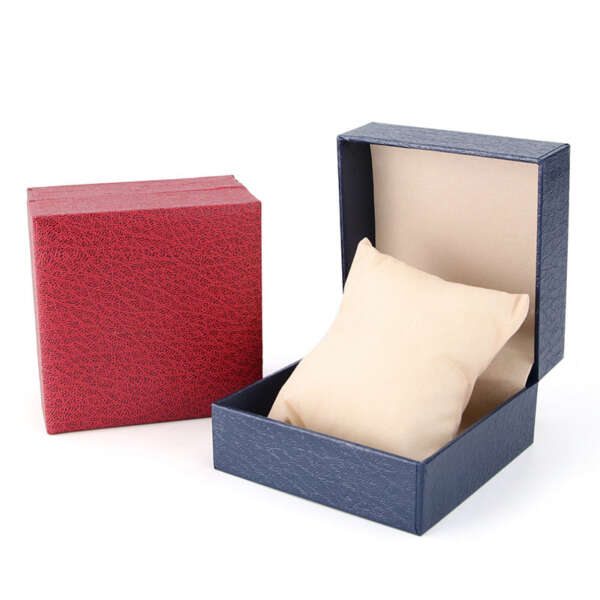 luxury lychee texture watch jewelry paper packaging box - retail display